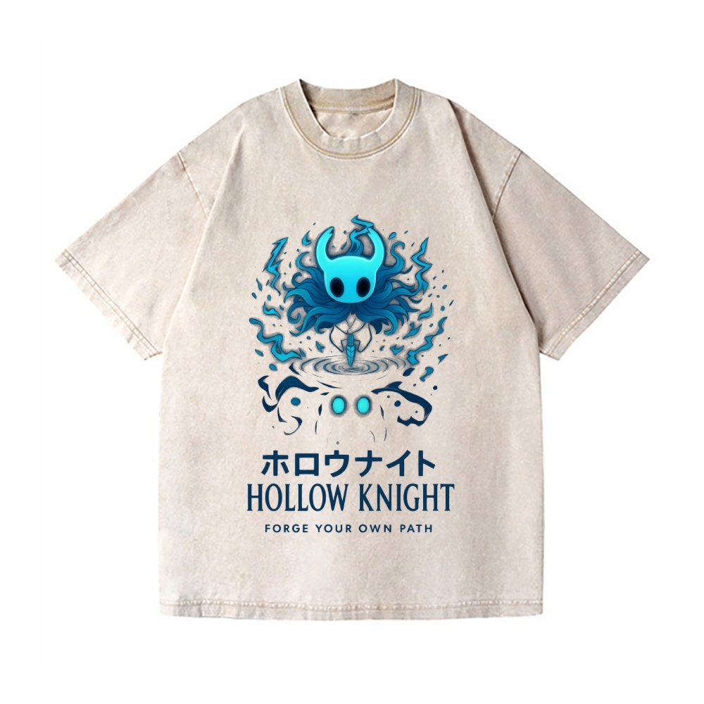 Hollow Knight Vintage Wash Japanese Design T-Shirt
