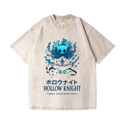 Hollow Knight Vintage Wash Japanese Design T-Shirt