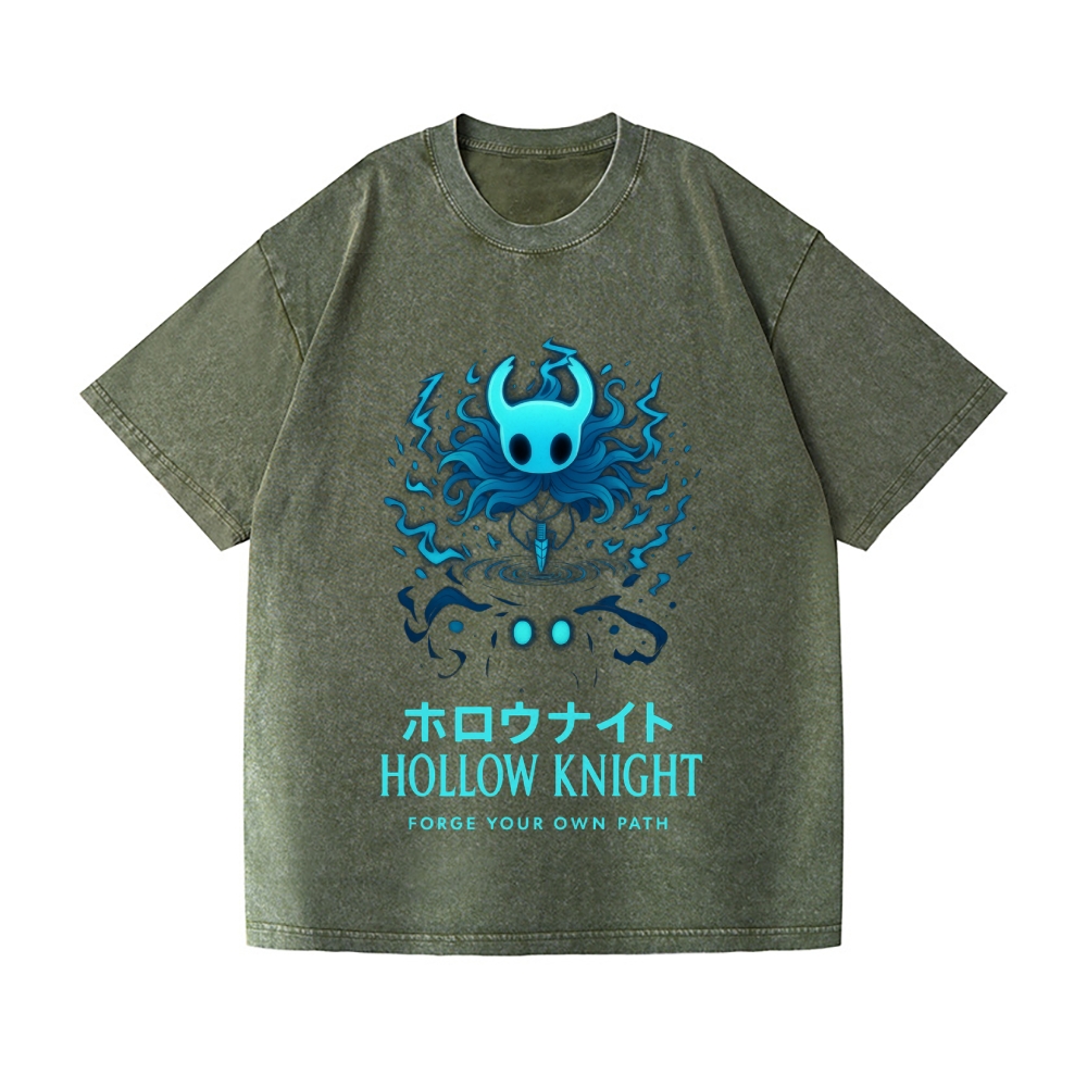 Hollow Knight Vintage Wash Japanese Design T-Shirt