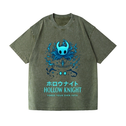 Hollow Knight Vintage Wash Japanese Design T-Shirt