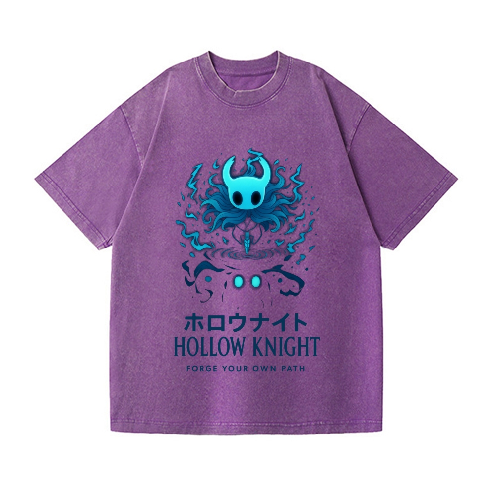 Hollow Knight Vintage Wash Japanese Design T-Shirt