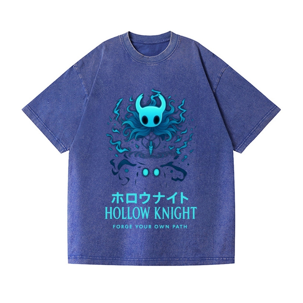 Hollow Knight Vintage Wash Japanese Design T-Shirt