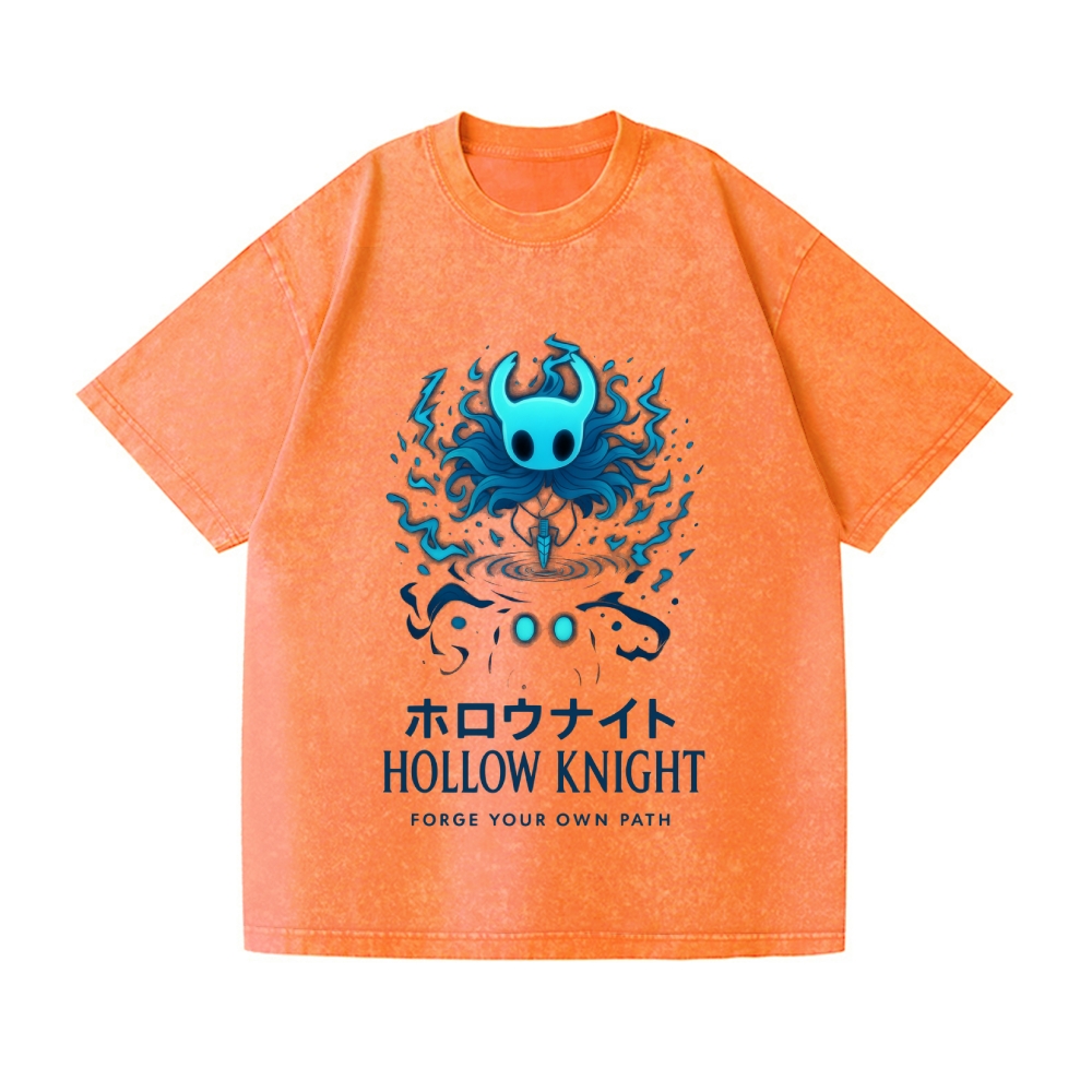 Hollow Knight Vintage Wash Japanese Design T-Shirt