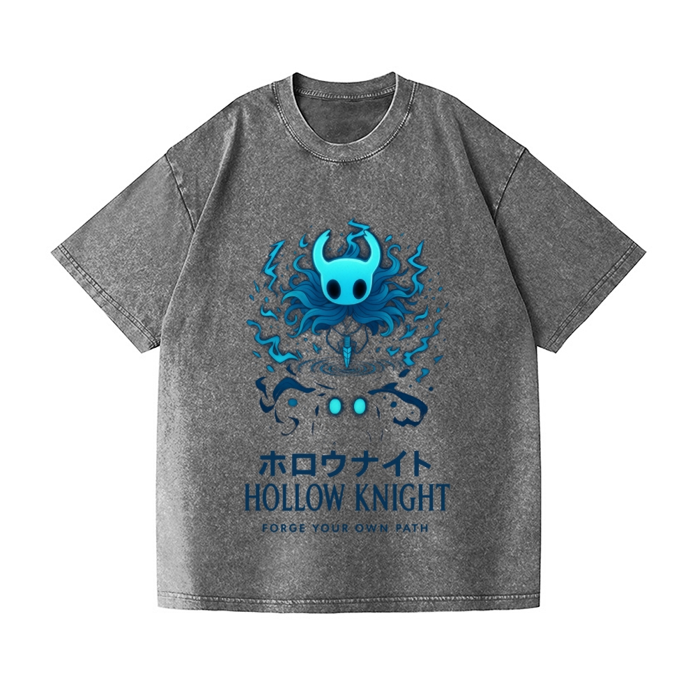 Hollow Knight Vintage Wash Japanese Design T-Shirt