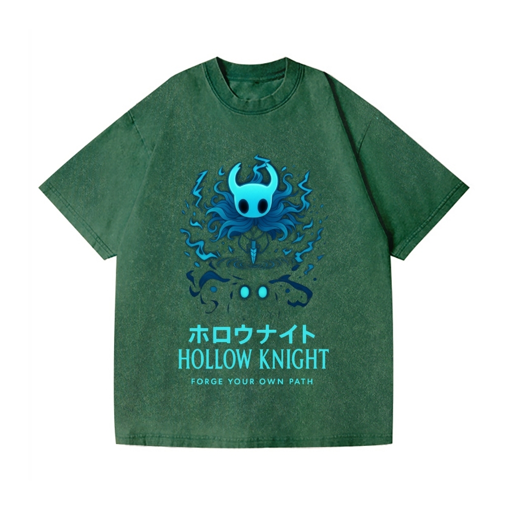 Hollow Knight Vintage Wash Japanese Design T-Shirt
