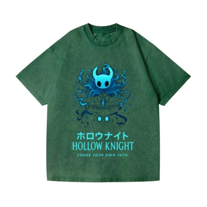 Hollow Knight Vintage Wash Japanese Design T-Shirt