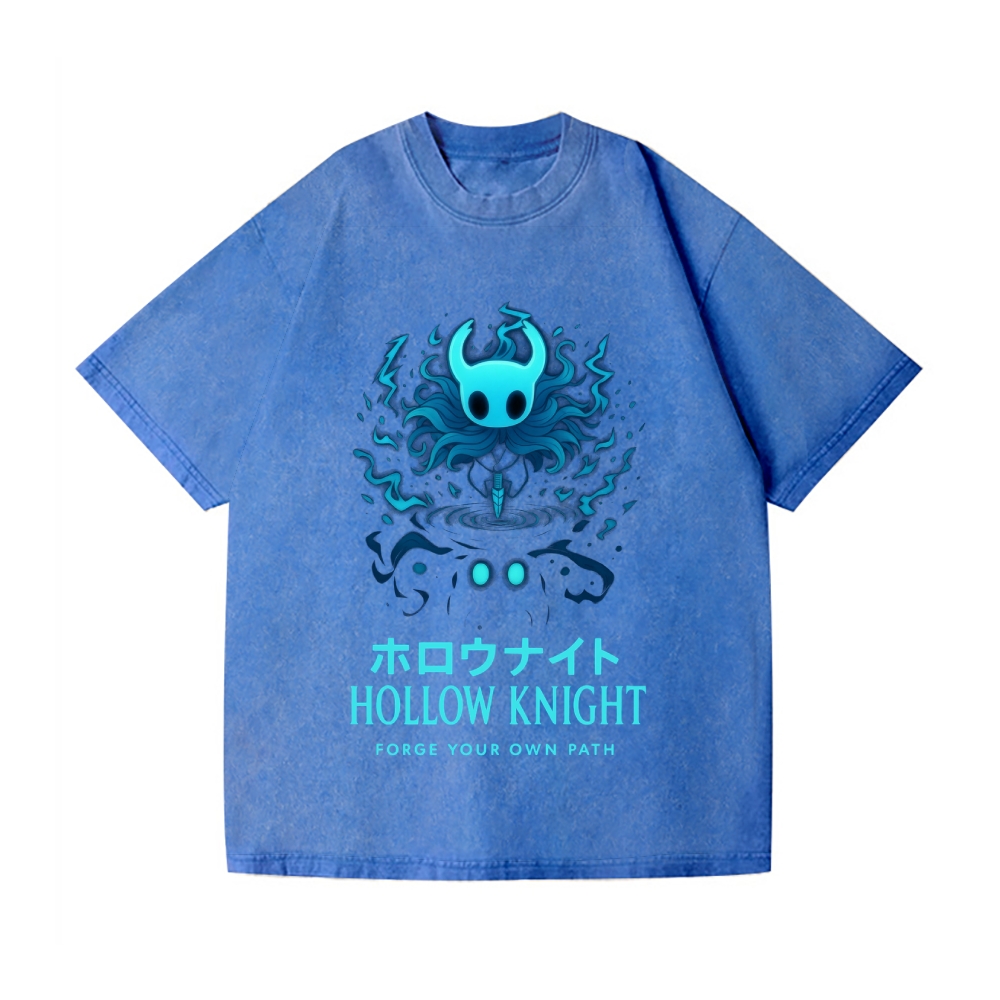 Hollow Knight Vintage Wash Japanese Design T-Shirt