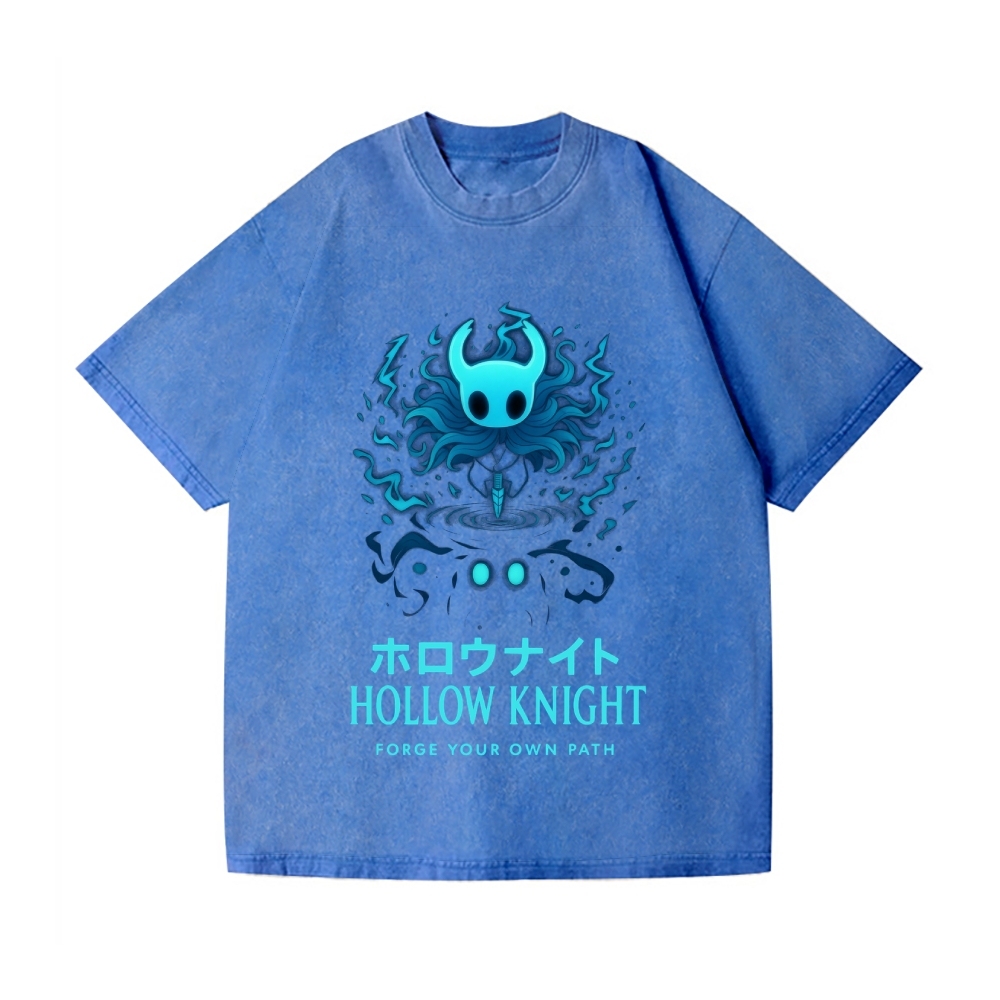 Hollow Knight Vintage Wash Japanese Design T-Shirt