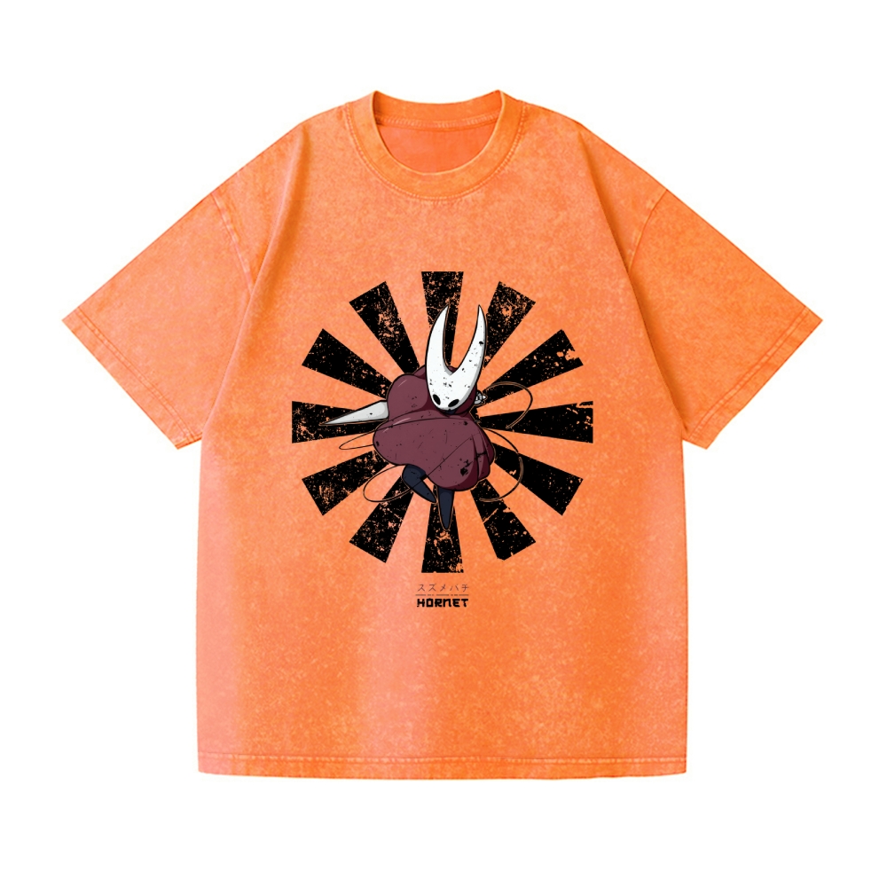 Hollow Knight Silksong Vintage Wash Japanese Design T-Shirt
