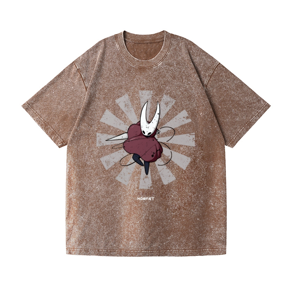 Hollow Knight Silksong Vintage Wash Japanese Design T-Shirt