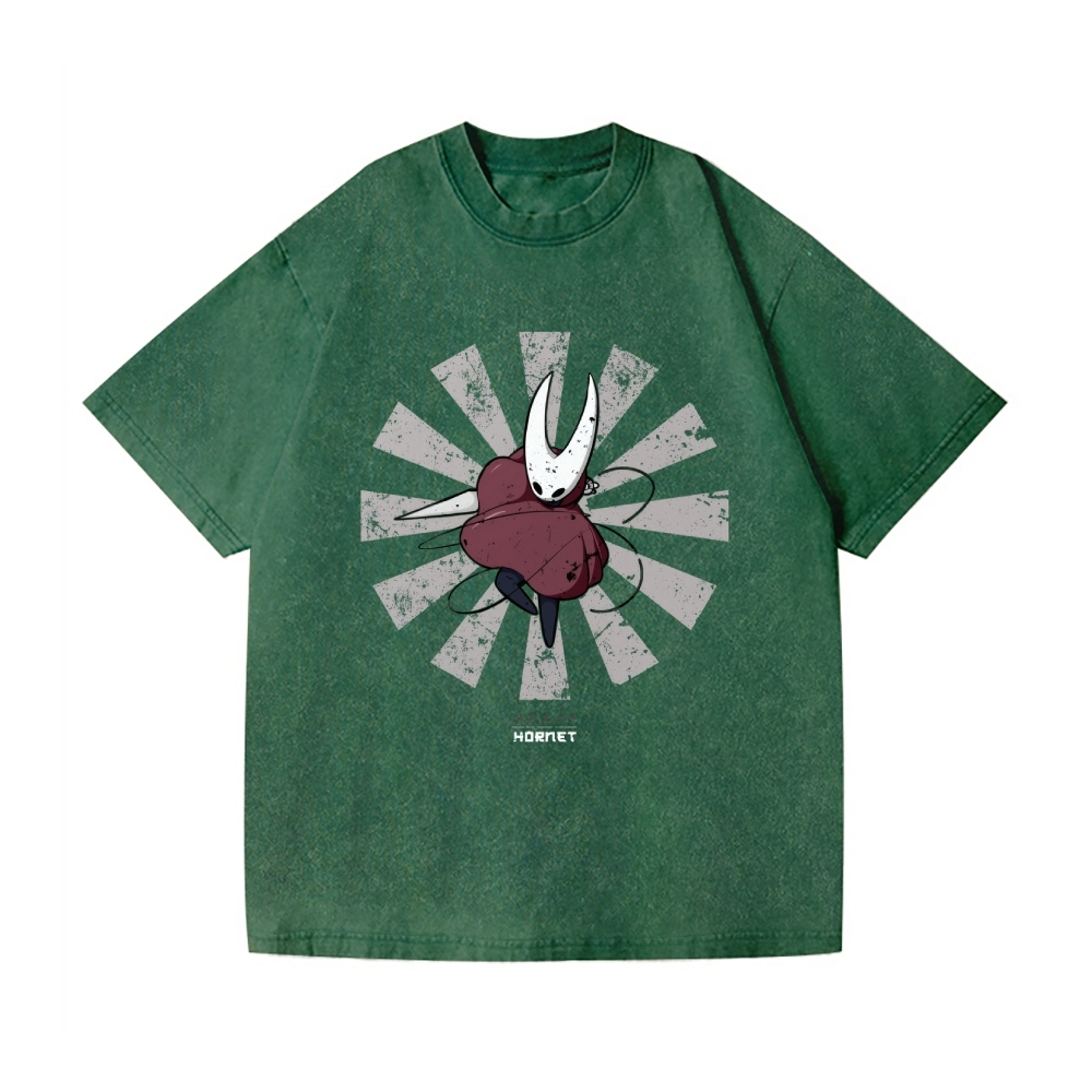 Hollow Knight Silksong Vintage Wash Japanese Design T-Shirt