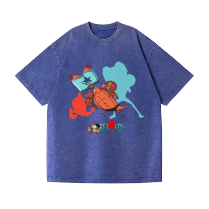 OP Sponge Crab Vintage Wash Japanese Design T-Shirt