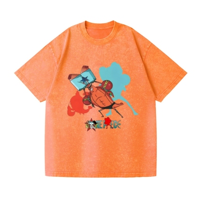 OP Sponge Crab Vintage Wash Japanese Design T-Shirt