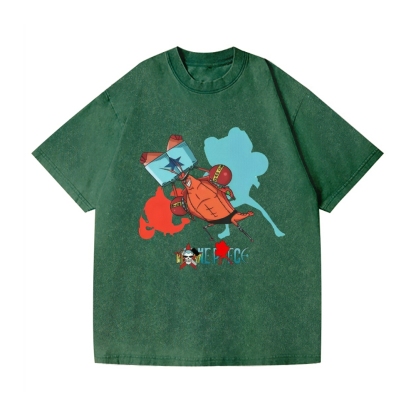 OP Sponge Crab Vintage Wash Japanese Design T-Shirt