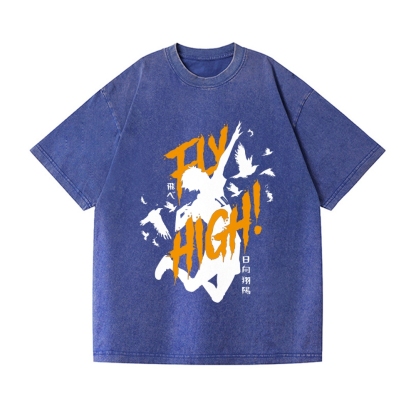 Haikyu Vintage Wash Japanese Design T-Shirt