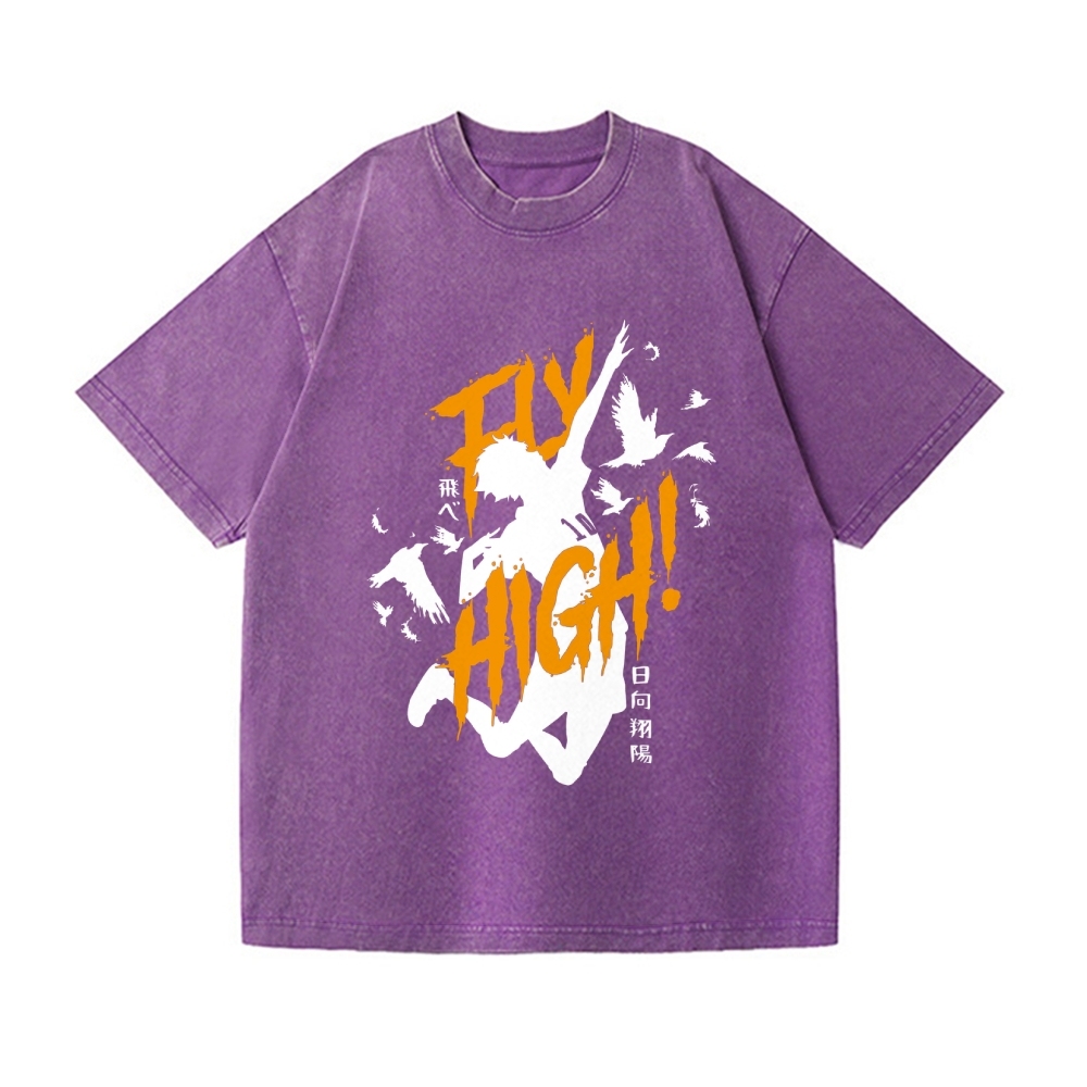 Haikyu Vintage Wash Japanese Design T-Shirt
