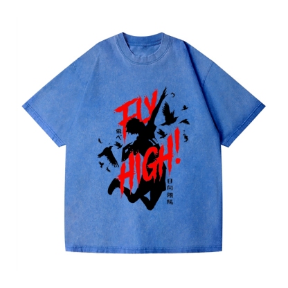 Haikyu Vintage Wash Japanese Design T-Shirt