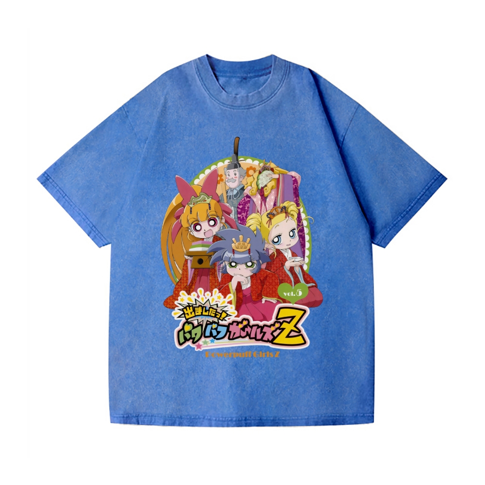 Powerpuff Girls Vintage Wash Japanese Design T-Shirt