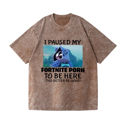 Fortnite Vintage Wash Japanese Design T-Shirt