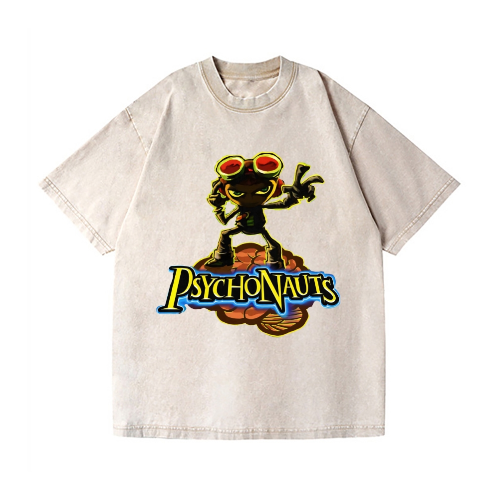 Psychonauts Vintage Wash Japanese Design T-Shirt