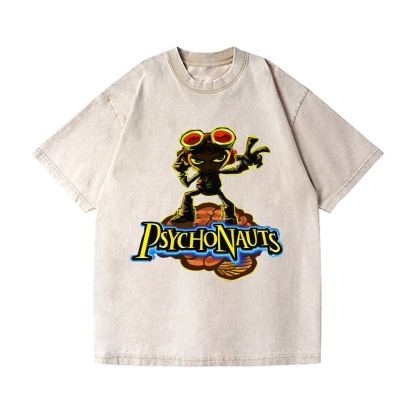 Psychonauts Vintage Wash Japanese Design T-Shirt