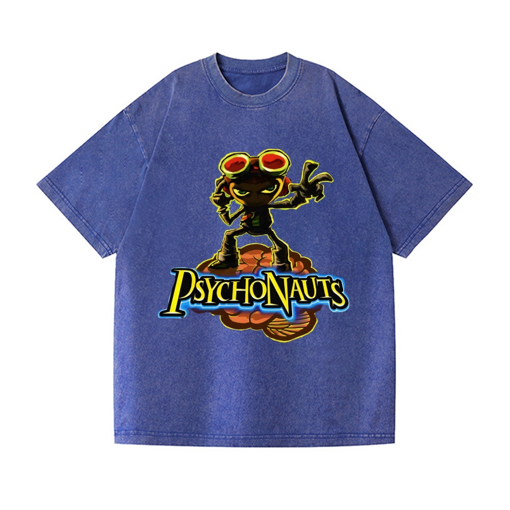 Psychonauts Vintage Wash Japanese Design T-Shirt