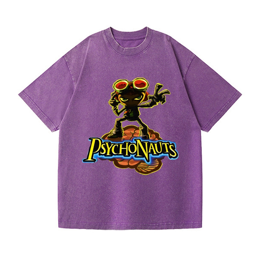 Psychonauts Vintage Wash Japanese Design T-Shirt