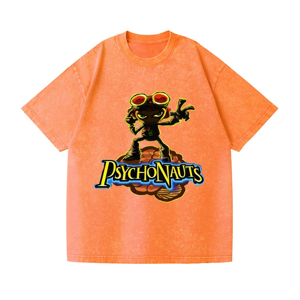 Psychonauts Vintage Wash Japanese Design T-Shirt