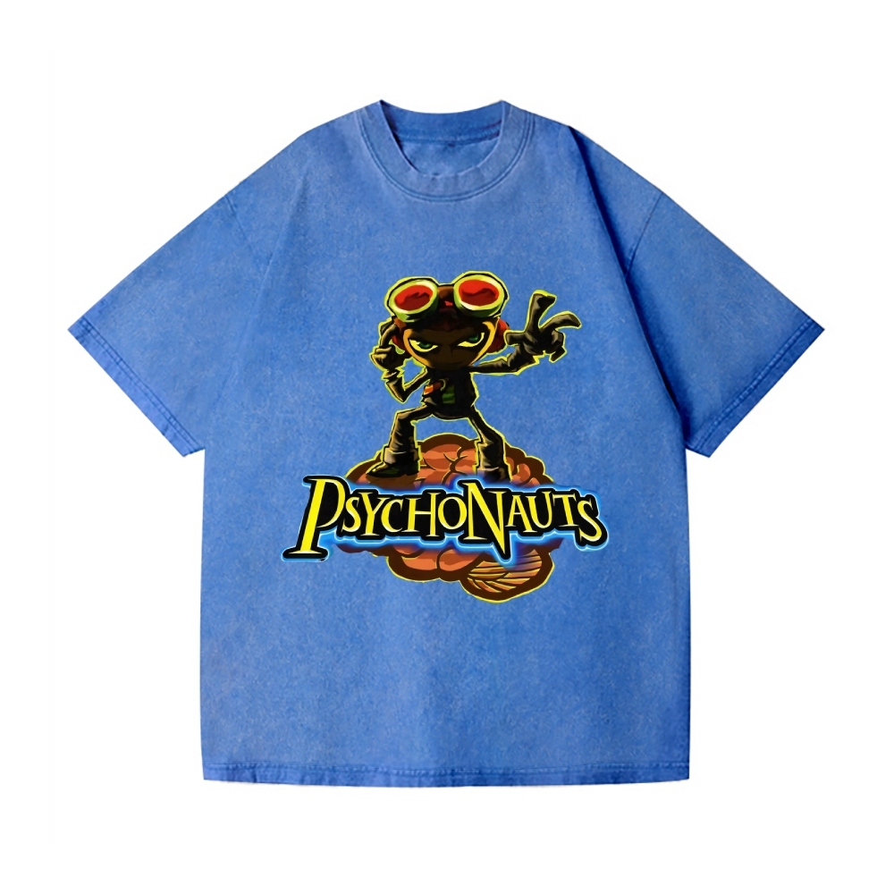 Psychonauts Vintage Wash Japanese Design T-Shirt
