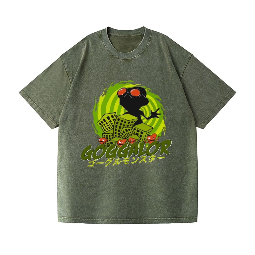 Psychonauts Goggalor Vintage Wash Japanese Design T-Shirt
