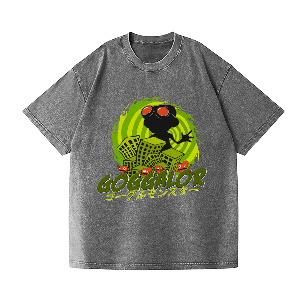 Psychonauts Goggalor Vintage Wash Japanese Design T-Shirt