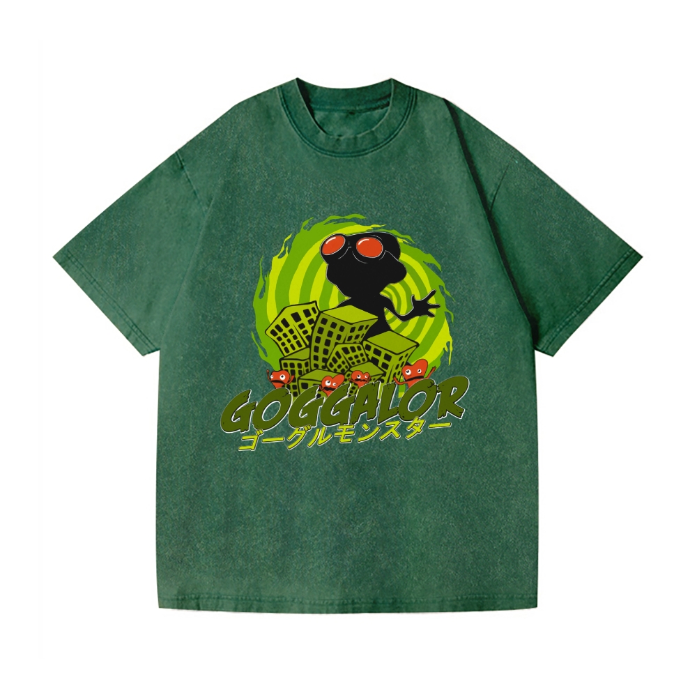 Psychonauts Goggalor Vintage Wash Japanese Design T-Shirt