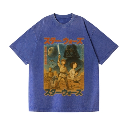 Star Wars Vintage Wash Japanese Design T-Shirt