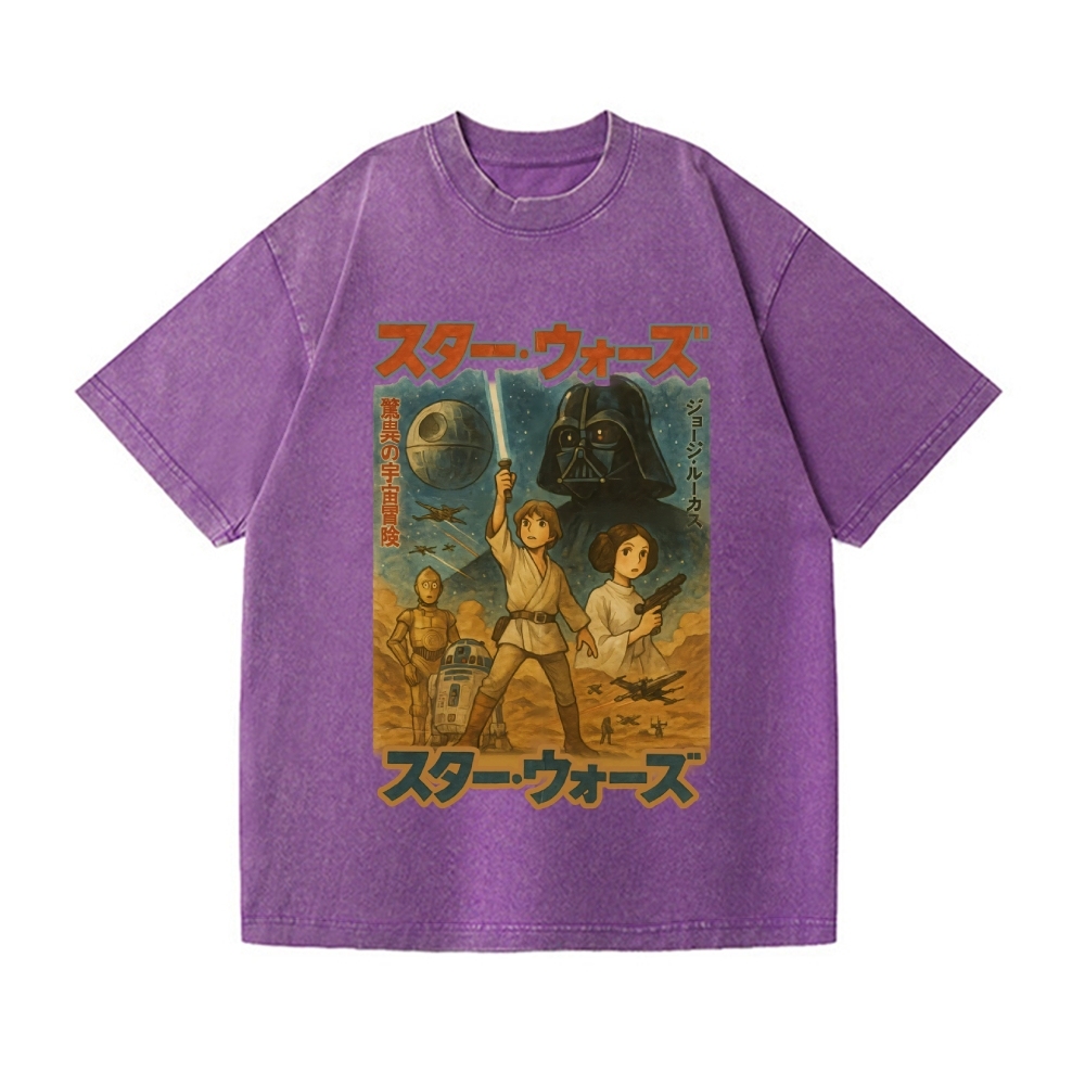 Star Wars Vintage Wash Japanese Design T-Shirt