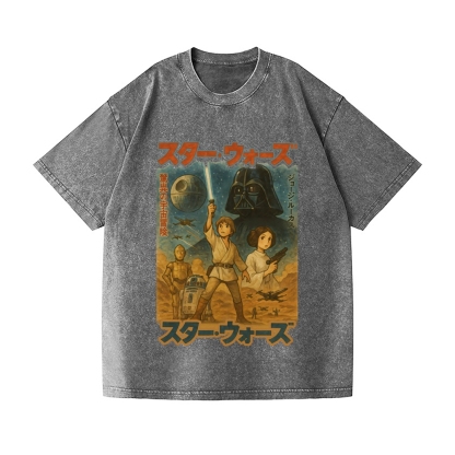 Star Wars Vintage Wash Japanese Design T-Shirt