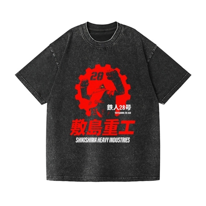 Tetsujin 28 Vintage Wash Japanese Design T-Shirt