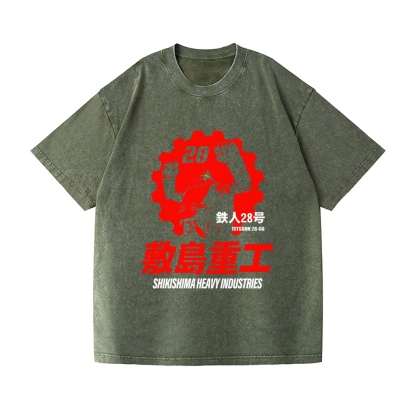 Tetsujin 28 Vintage Wash Japanese Design T-Shirt