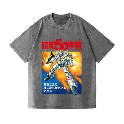 Macross Vintage Wash Japanese Design T-Shirt