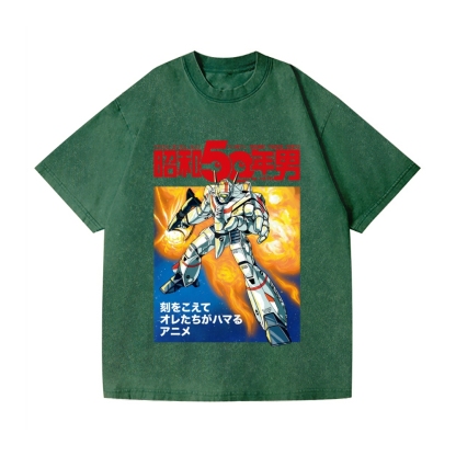 Macross Vintage Wash Japanese Design T-Shirt