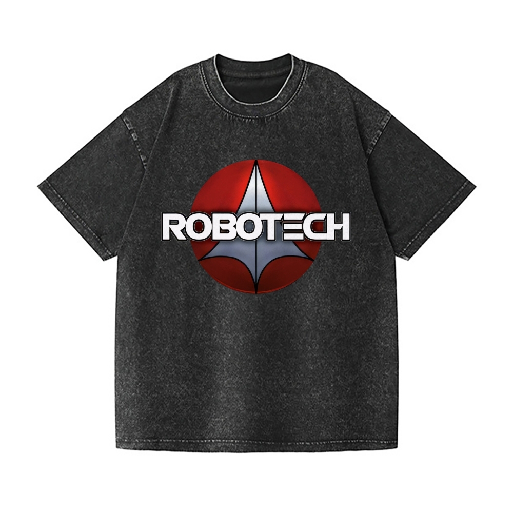 Robotech Macross Vintage Wash Japanese Design T-Shirt