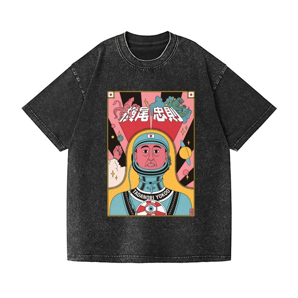 Tadanori Yokoo Vintage Wash Japanese Design T-Shirt