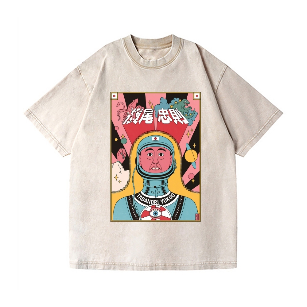 Tadanori Yokoo Vintage Wash Japanese Design T-Shirt