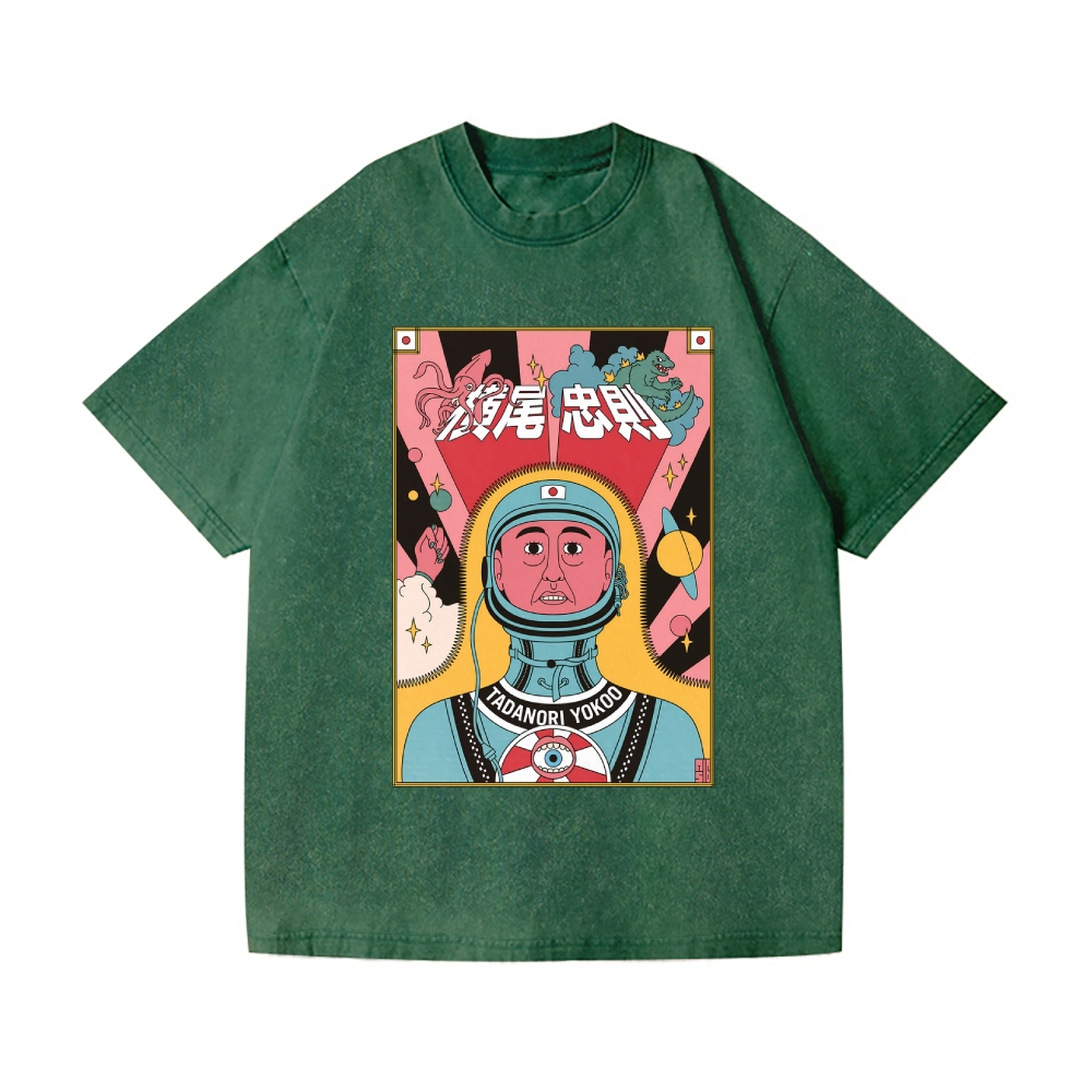 Tadanori Yokoo Vintage Wash Japanese Design T-Shirt
