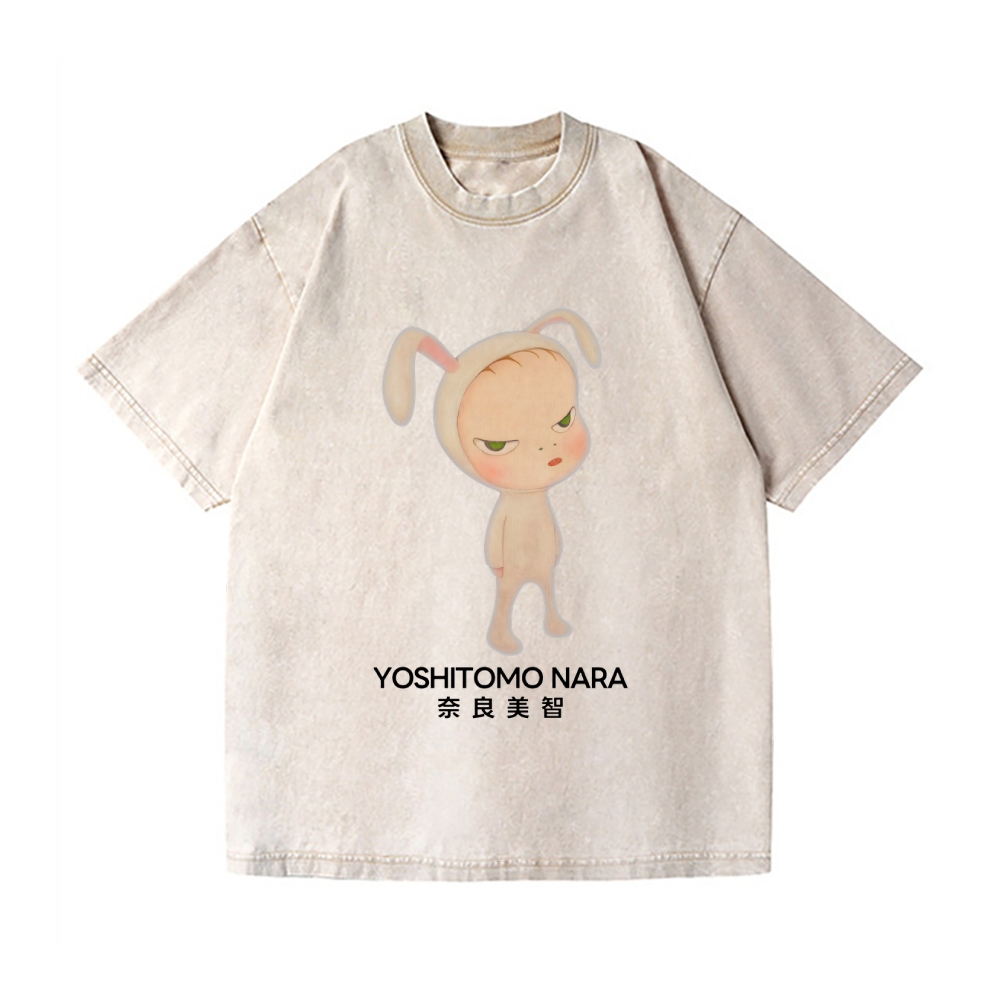 Yoshitomo Nara Vintage Wash Japanese Design T-Shirt