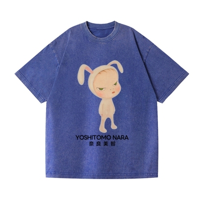Yoshitomo Nara Vintage Wash Japanese Design T-Shirt