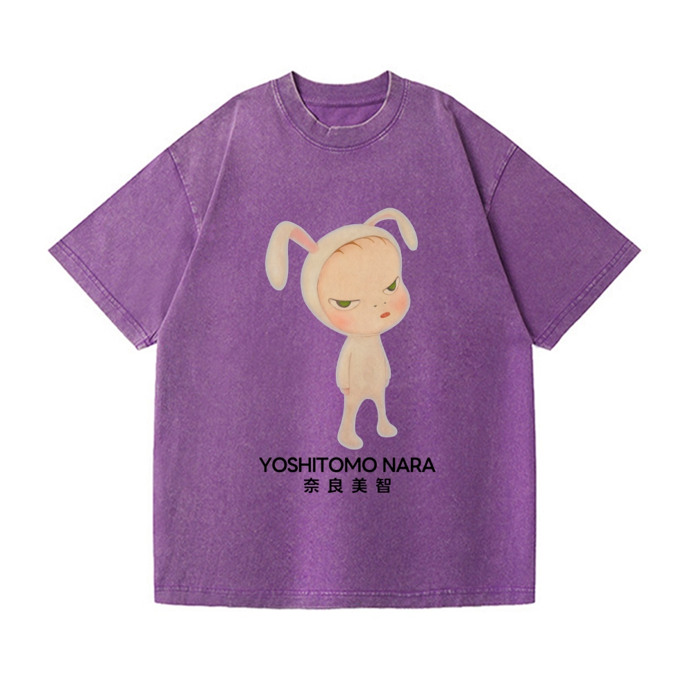 Yoshitomo Nara Vintage Wash Japanese Design T-Shirt