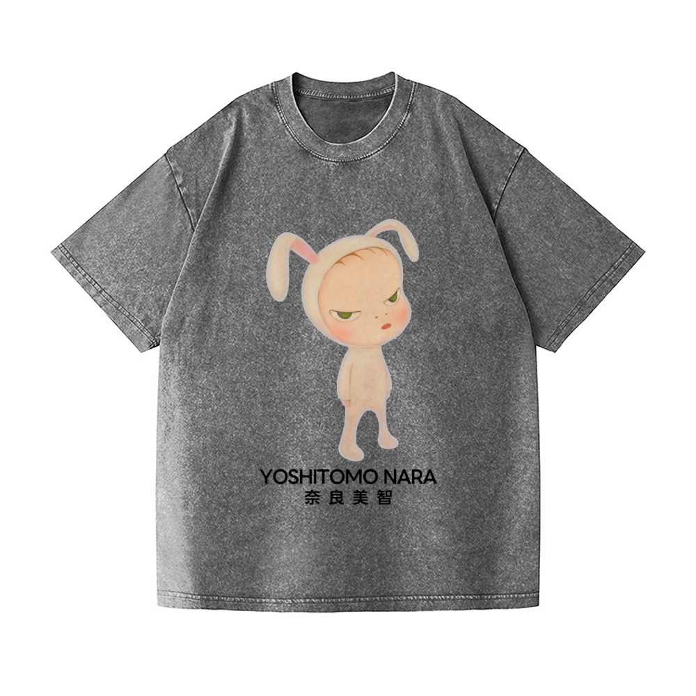 Yoshitomo Nara Vintage Wash Japanese Design T-Shirt