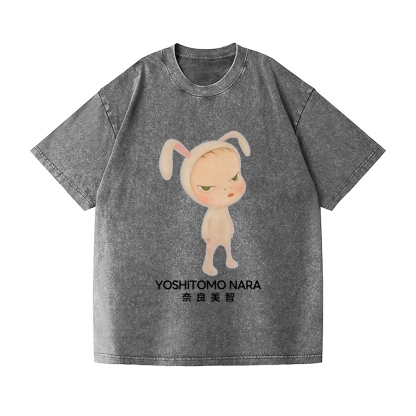 Yoshitomo Nara Vintage Wash Japanese Design T-Shirt
