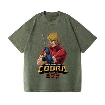 Cobra space Vintage Wash Japanese Design T-Shirt