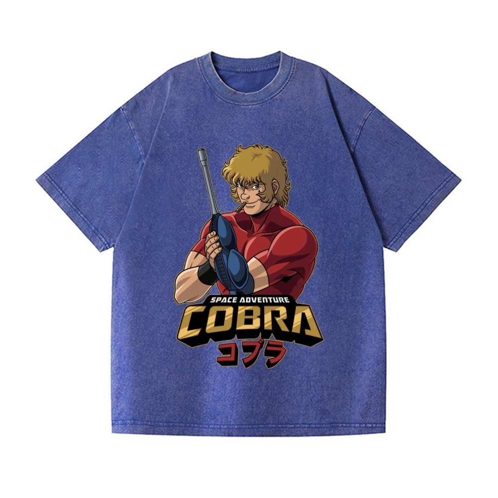 Cobra space Vintage Wash Japanese Design T-Shirt